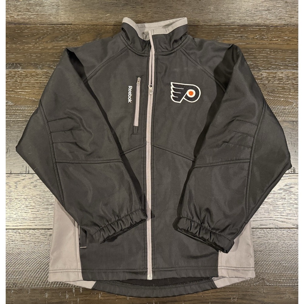 Philadelphia Flyers Jacket Reebok Center Ice Collection NHL Zip Size M Mens